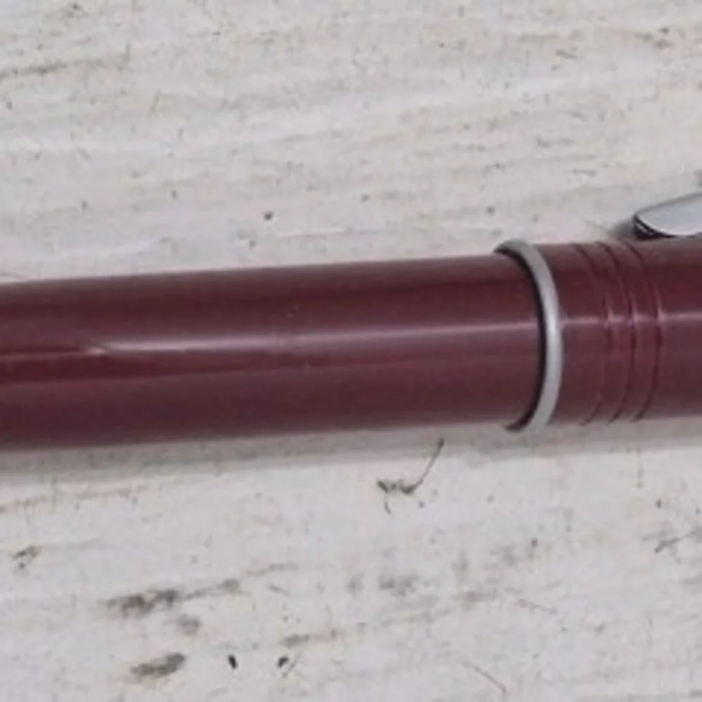 Burgundy Pen-Style Pencil Case - Branded Home Office Accessory